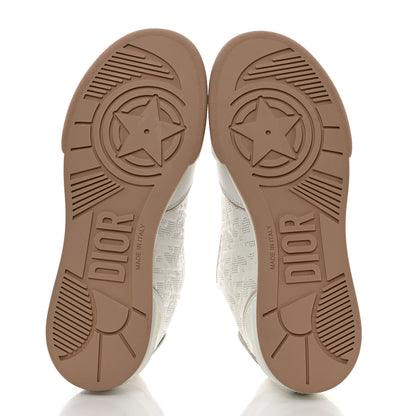 Christian Dior Calfskin Oblique Laser Perforated Dior One Low Sneakers 38.5 White Nude 5 of 8