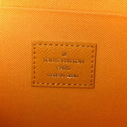 Louis Vuitton Monogram 2022 Christmas Animation New York Soho Pochette Felicie Chain Wallet Yellow 7 of 13