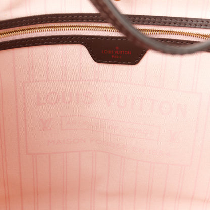 Louis Vuitton Damier Ebene Neo Neverfull MM Rose Ballerine 7 of 16