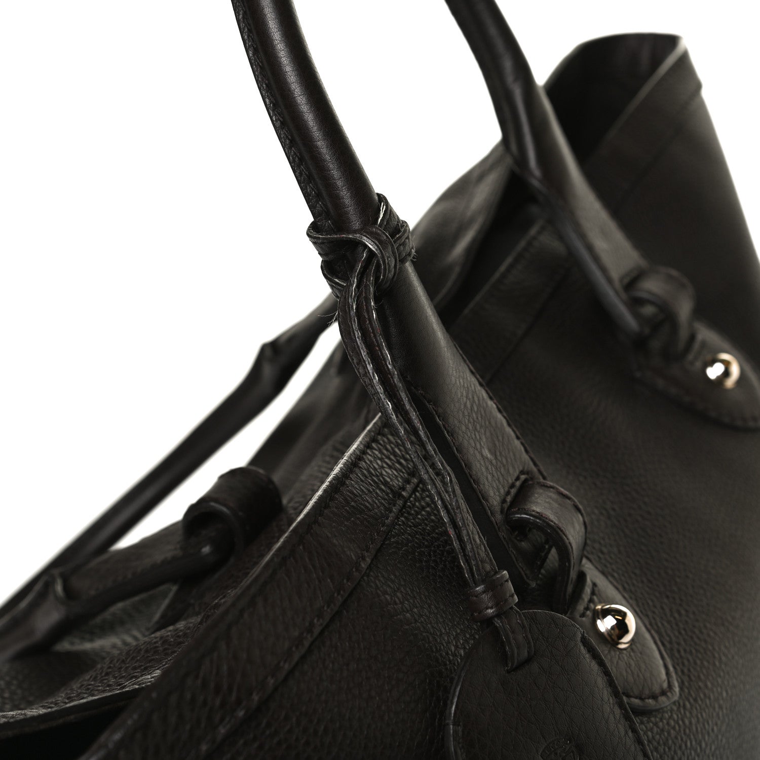 Gucci Calfskin Large Web Heritage Tote Dark Brown 18 of 28