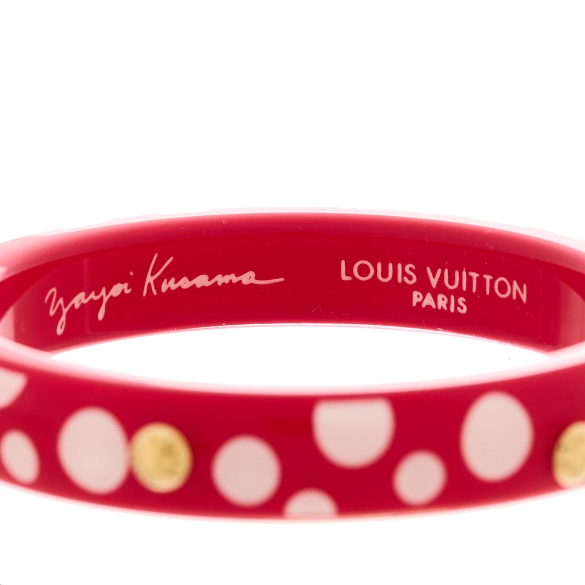 Kusama Infinity Dots Bangle PM Medium Red