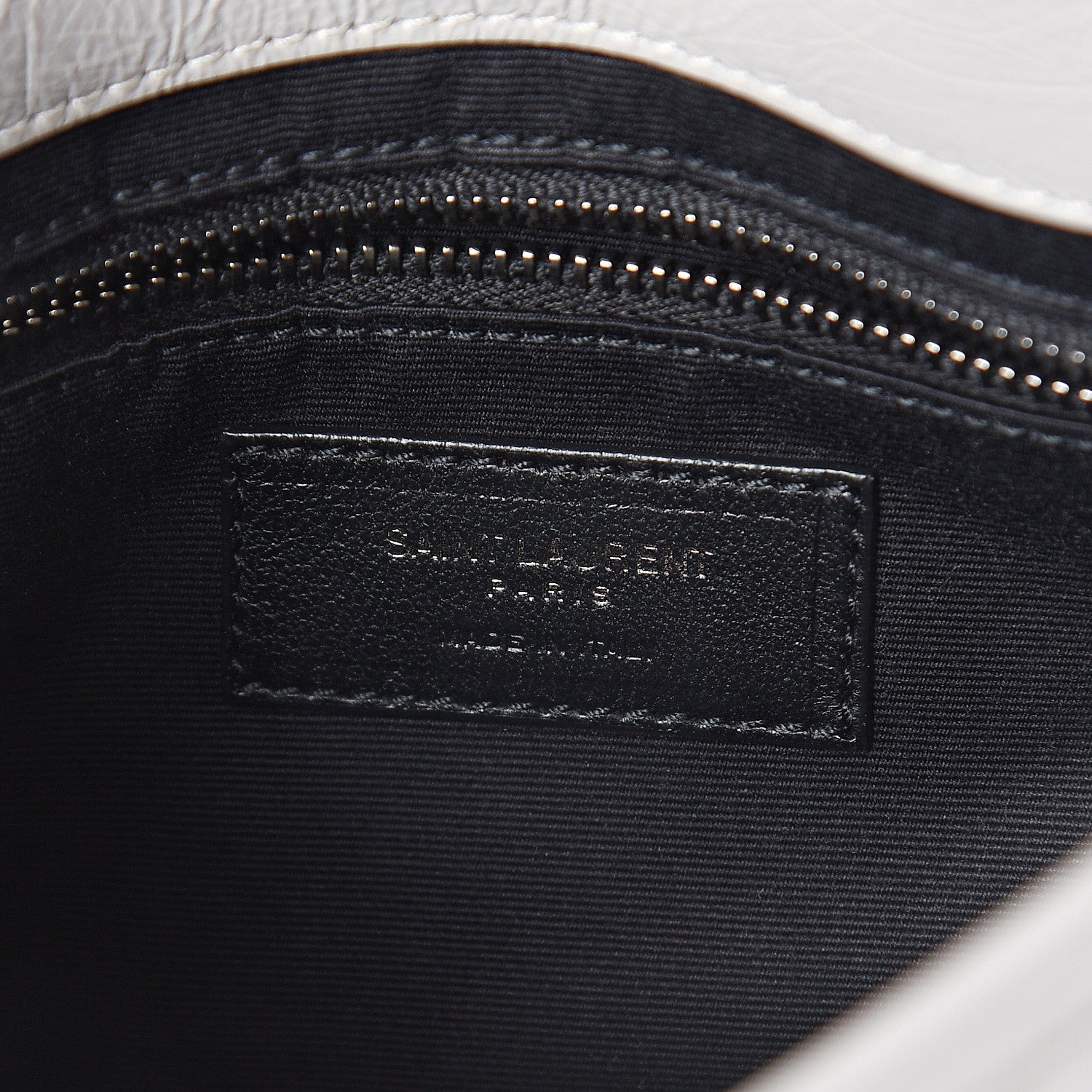 Saint Laurent Crinkled Calfskin Matelasse Monogram Niki Chain Wallet Granite 5 of 8