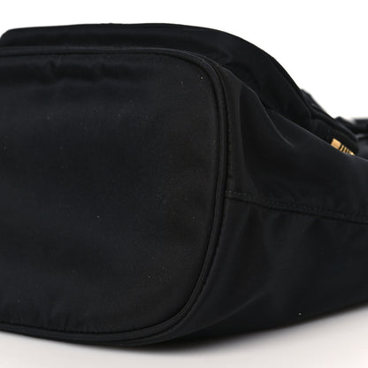 Prada Saffiano Tessuto Nylon Mini Bucket Crossbody Bag Black 8 of 8
