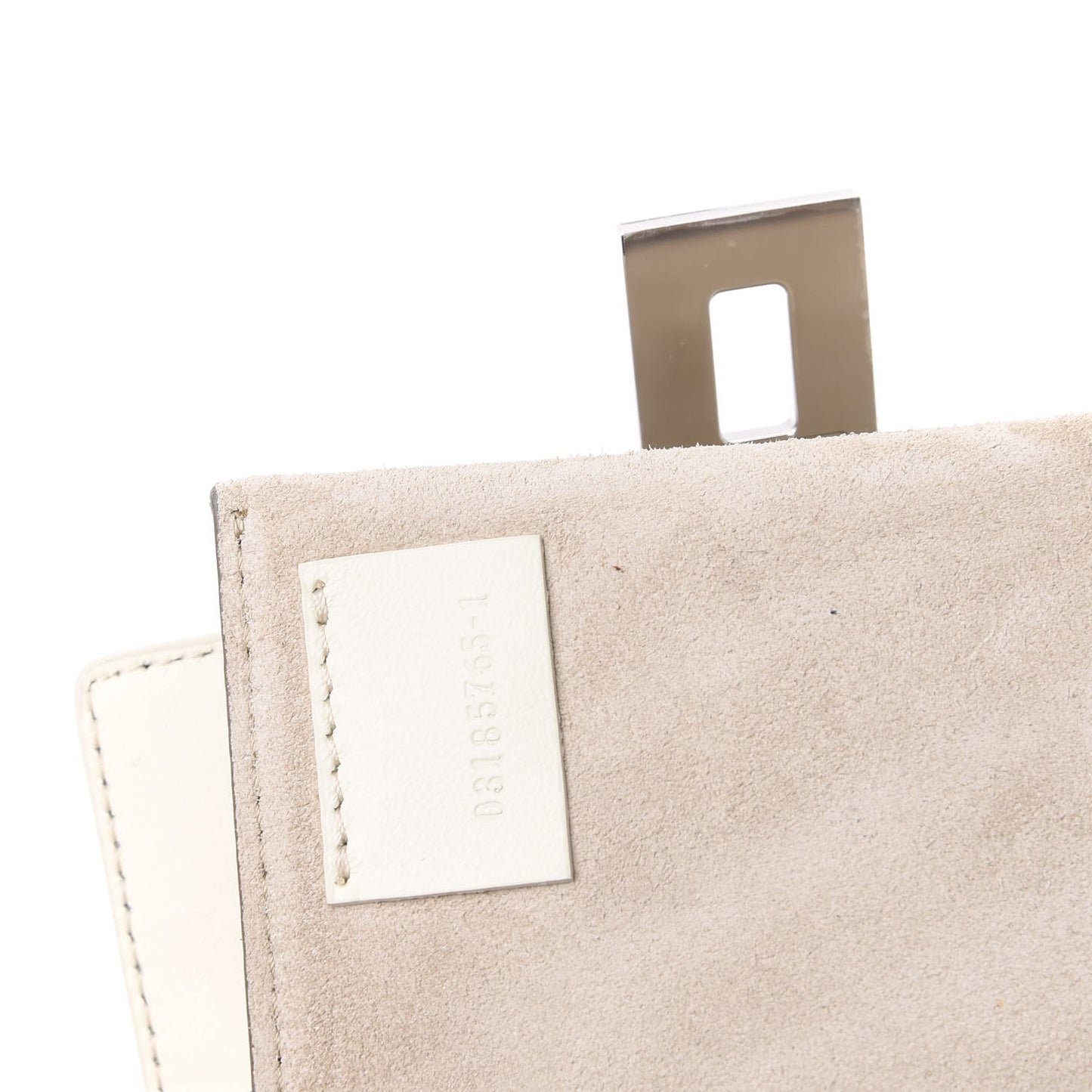Calfskin Quilted Mini Drew Bijou Shoulder Bag Natural White