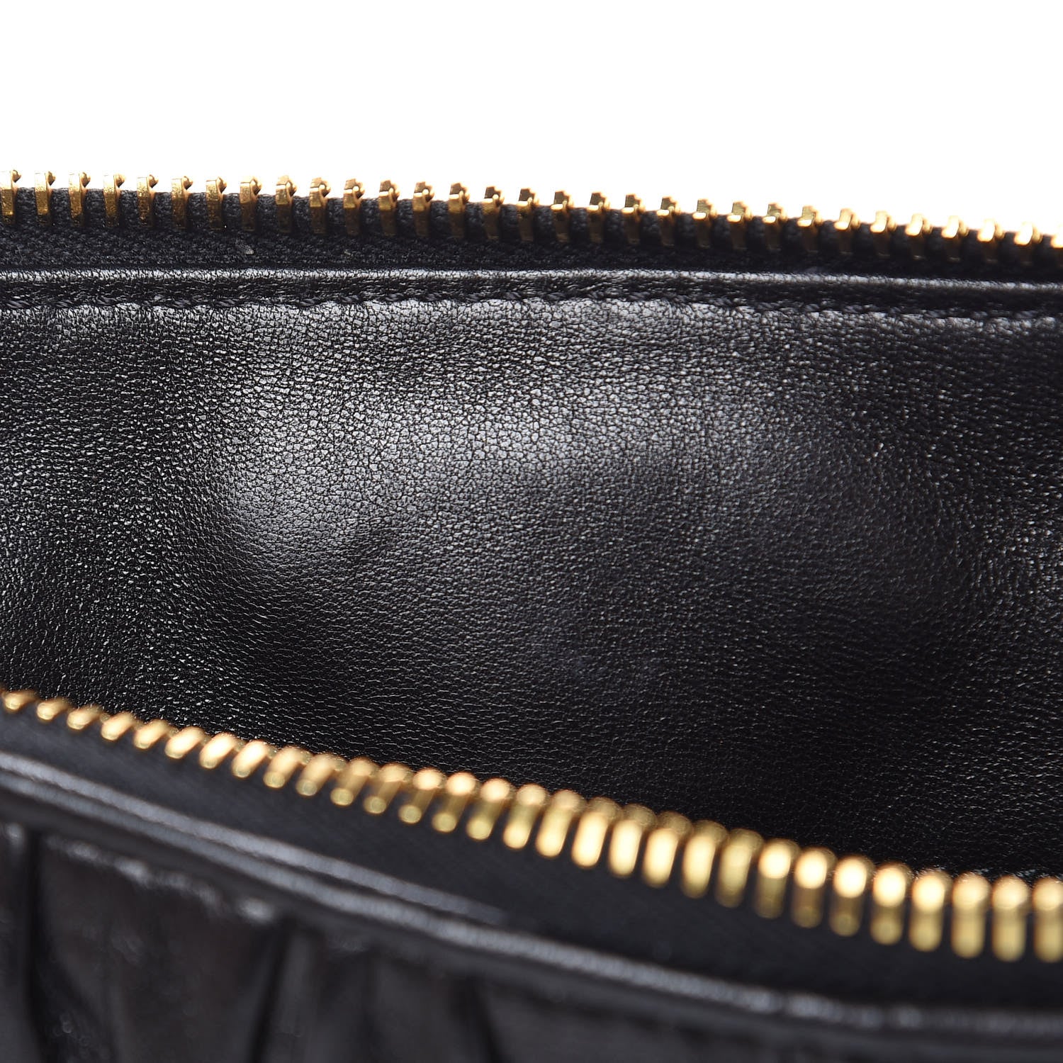 Prada Nappa Gaufre Chain Shoulder Bag Black 10 of 10