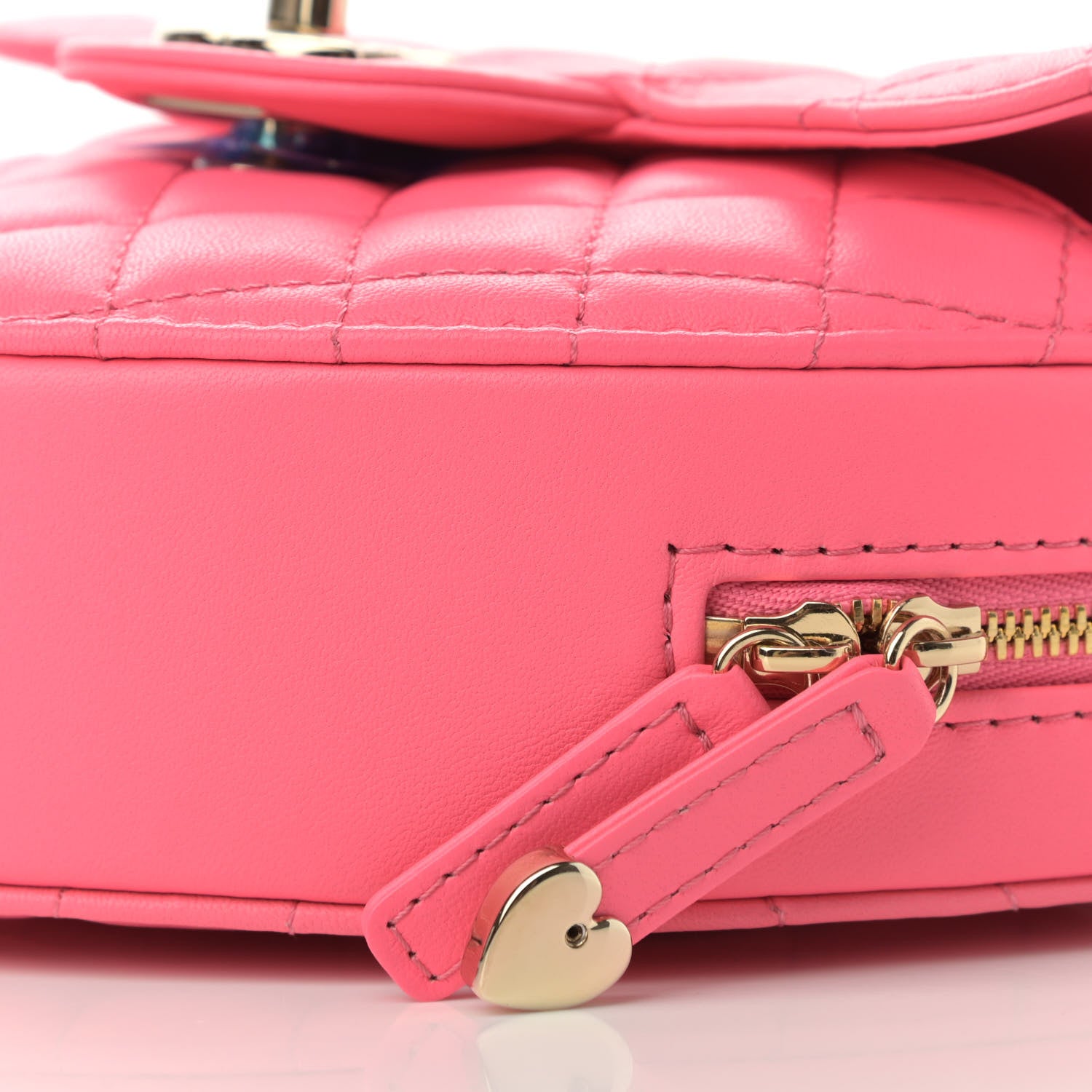 Chanel Lambskin Quilted CC In Love Heart Bag Pink 10 of 13