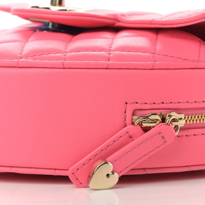 Chanel Lambskin Quilted CC In Love Heart Bag Pink 10 of 13