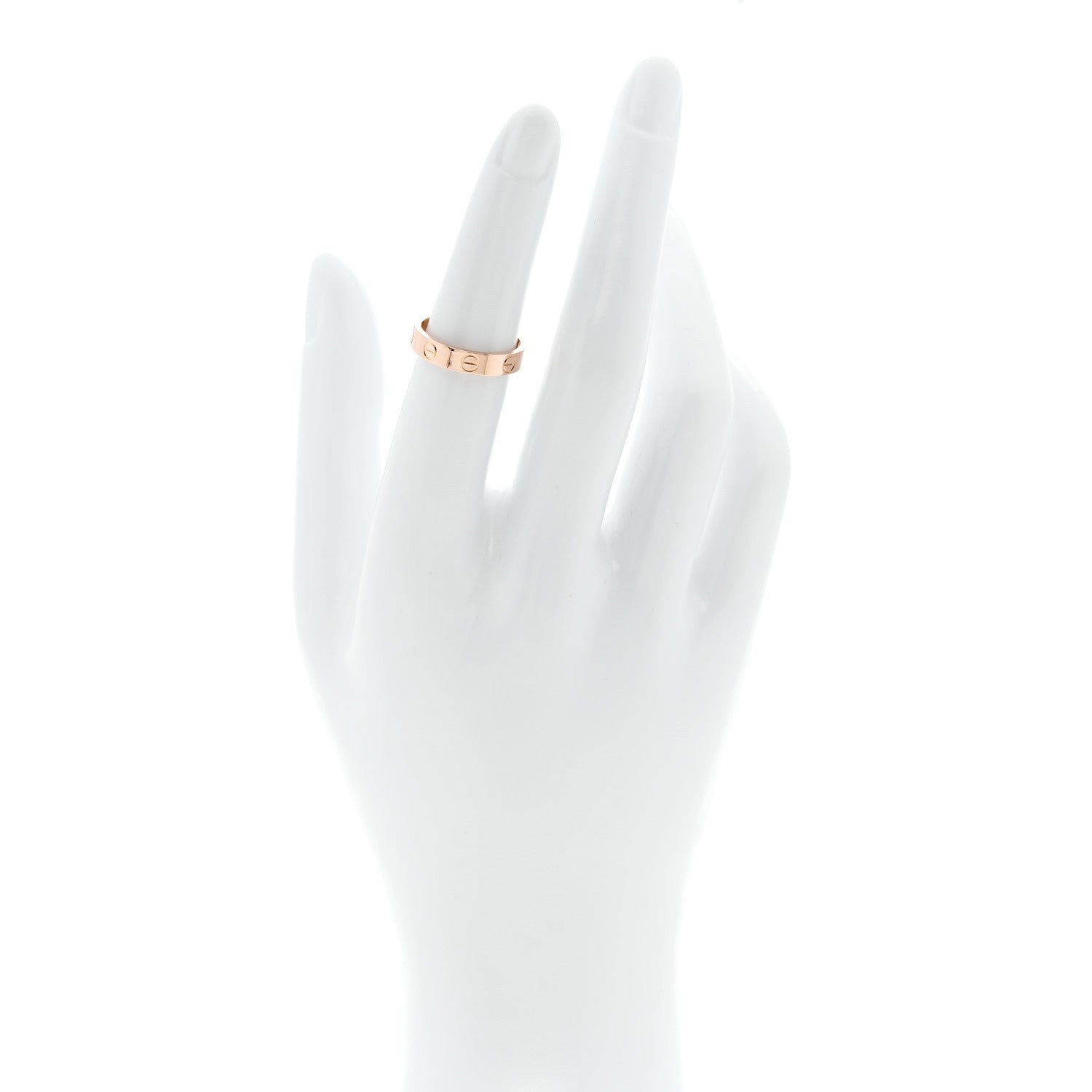 Cartier 18K Pink Gold 3.5mm LOVE Wedding Band Ring 50 5.25 2 of 5