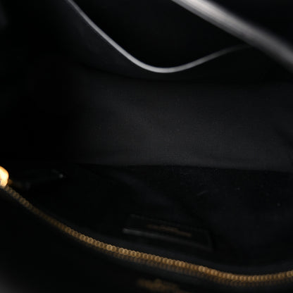 Saint Laurent Lambskin Matelasse Monogram Medium Niki Chain Satchel Black 5 of 10