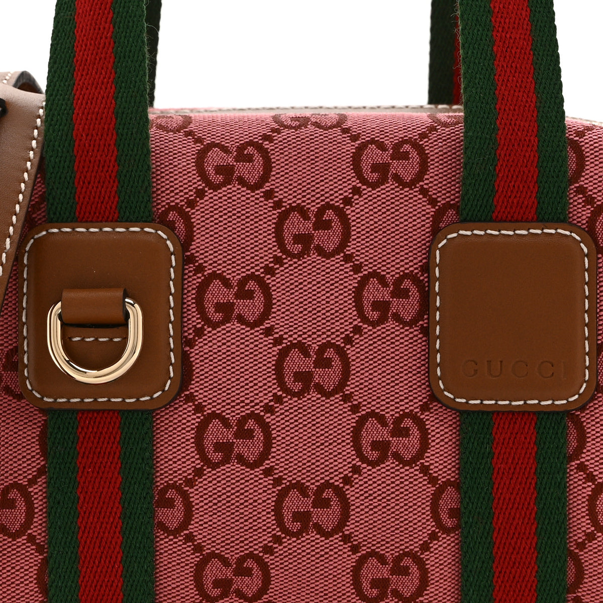 GG Supreme Web Mini GG Top Handle Bag Pink Beige