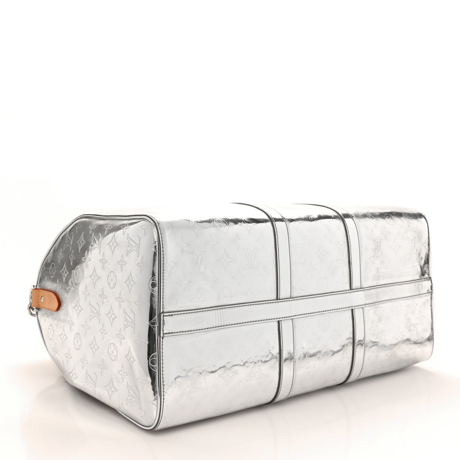 Louis Vuitton Monogram Mirror Keepall Bandouliere 50 Silver 3 of 8