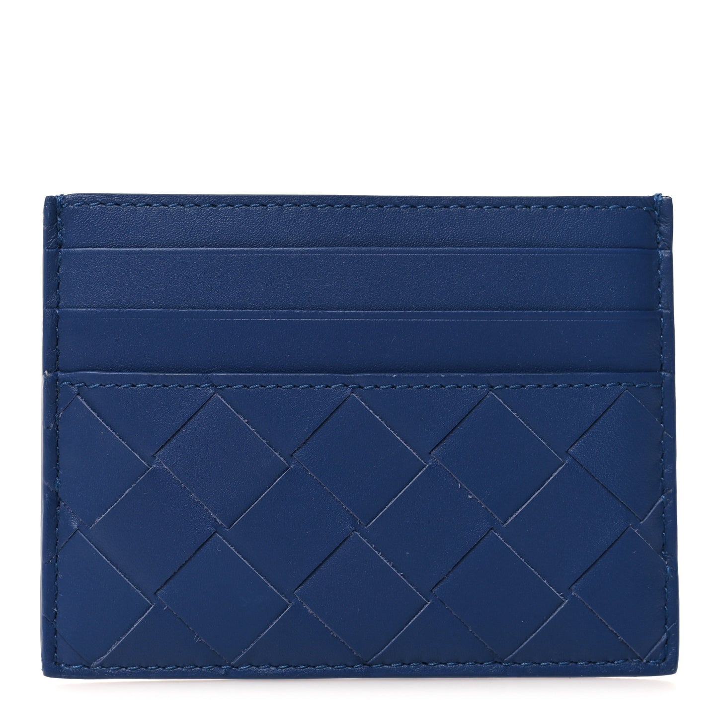 Calfskin Intrecciato Card Holder Cruise
