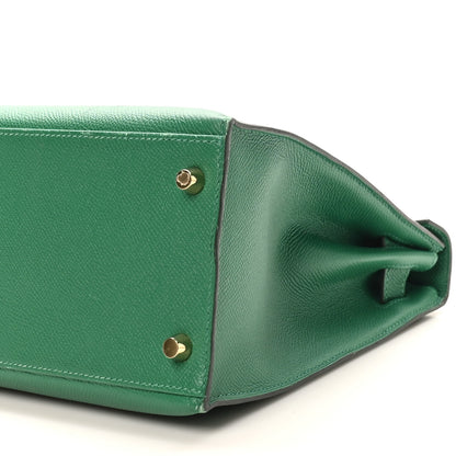 Hermes Epsom Kelly Sellier 28 Vert Vertigo 10 of 11