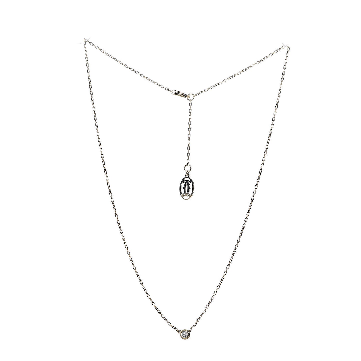 18K Yellow Gold Diamond SM D'Amour Pendant Necklace