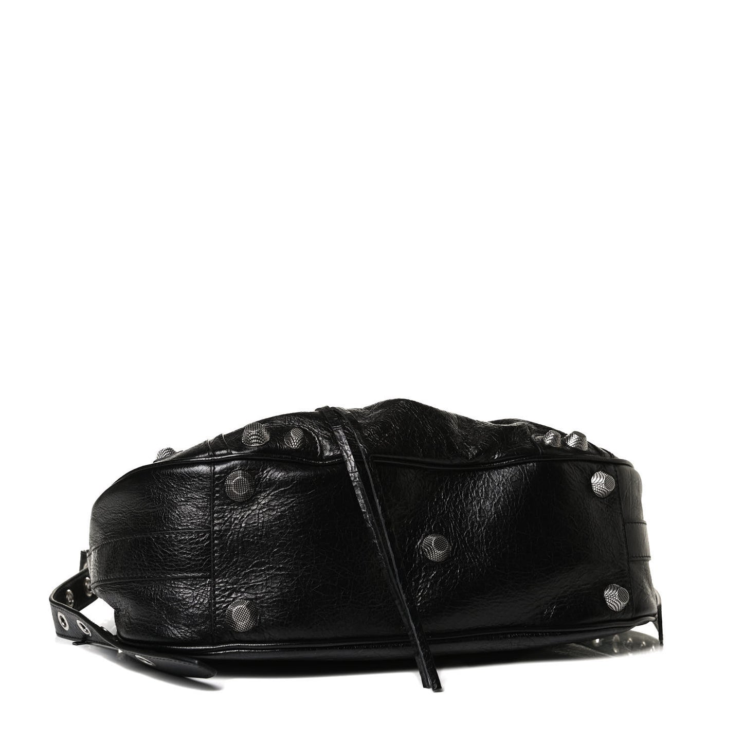 Agneau Arena Medium Le Cagole Shoulder Bag Black