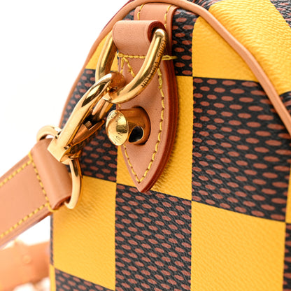 Louis Vuitton Damier Pop Speedy Bandouliere 25 Jaune Mat 11 of 12
