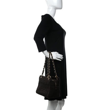 Chanel Jersey Quilted Petite Timeless Tote PTT Black 2 of 11