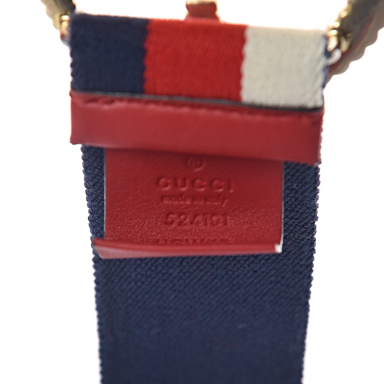 Gucci Canvas Torchon Double G Sylvie Web Belt 80 32 Red White Blue 5 of 5
