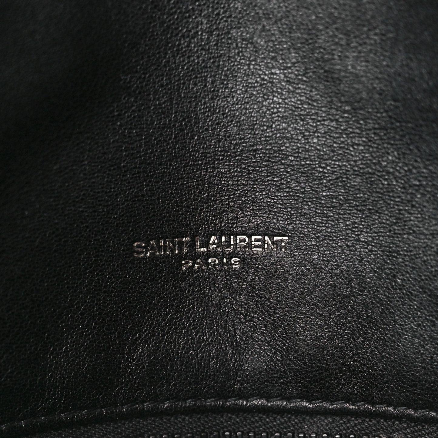 Lambskin Quilted Monogram Monochrome Small Loulou Puffer Chain Satchel Black