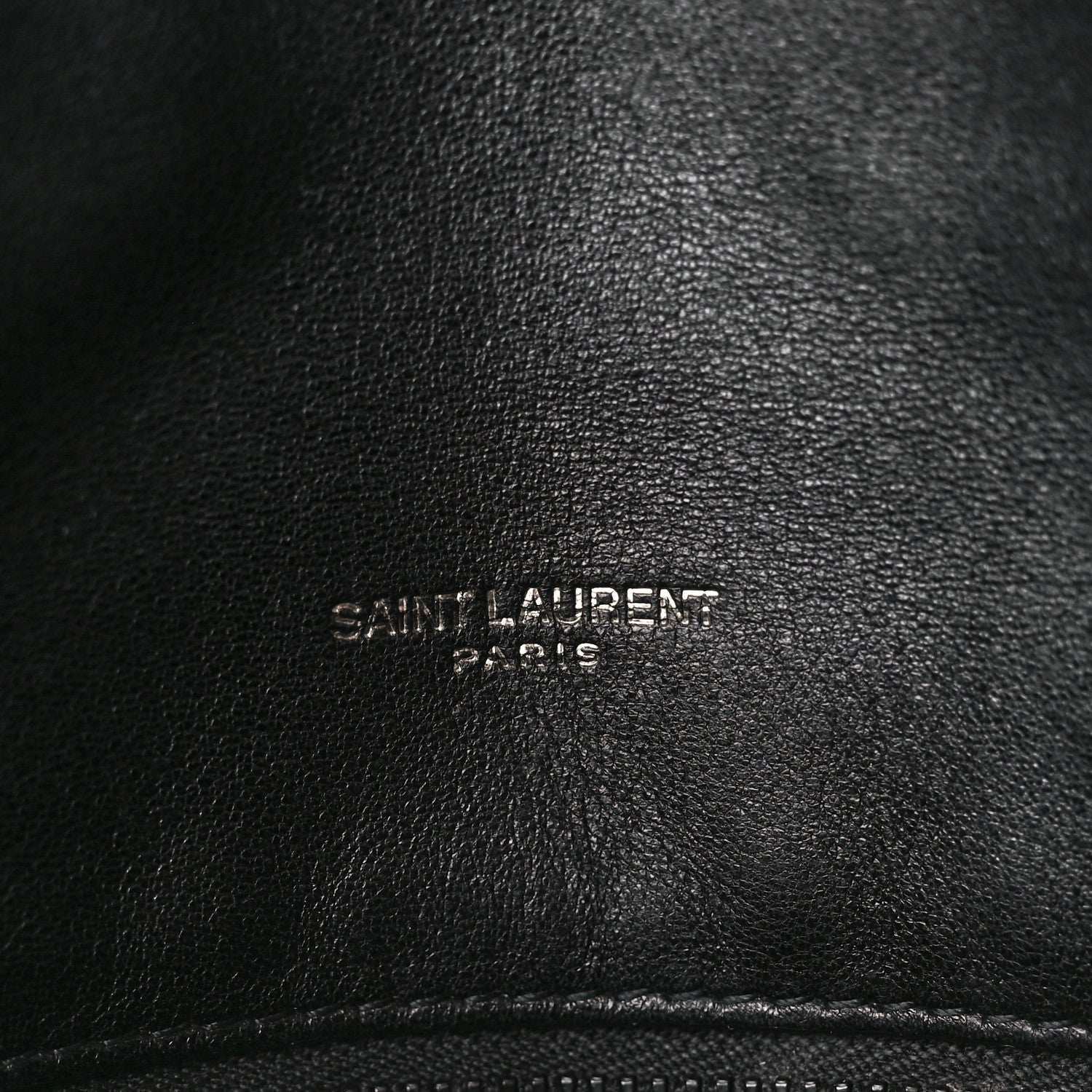 Saint Laurent Lambskin Quilted Monogram Monochrome Small Loulou Puffer Chain Satchel Black 6 of 15