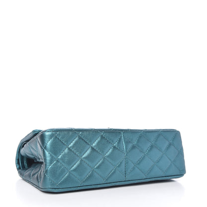 Chanel Metallic Calfskin Quilted 2.55 Reissue 226 Flap Turquoise 4 of 10