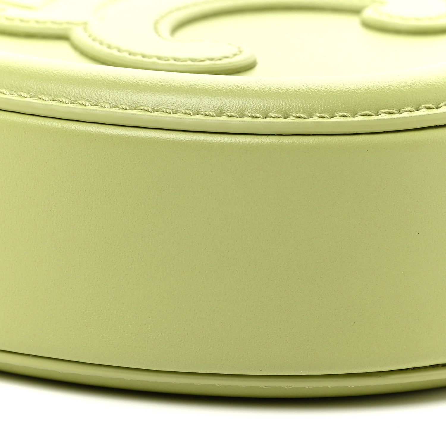 Celine Smooth Calfskin Cuir Small Triomphe Oval Purse Crossbody Light Jade 10 of 11