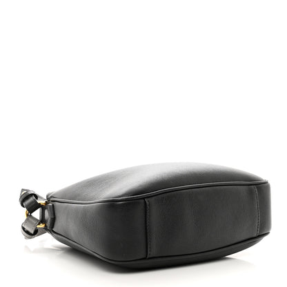 Gucci Softy Wonka Textured Dollar Calfskin Small Diana Bamboo Shoulder Bag Black 4 of 9