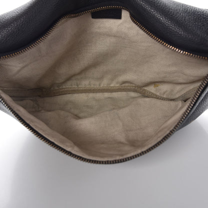 Gucci Grained Calfskin Logo Belt Bag Black 5 of 10