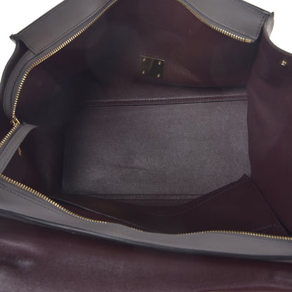 Celine Crocodile Embossed Nubuck Medium Trapeze Grey 6 of 15