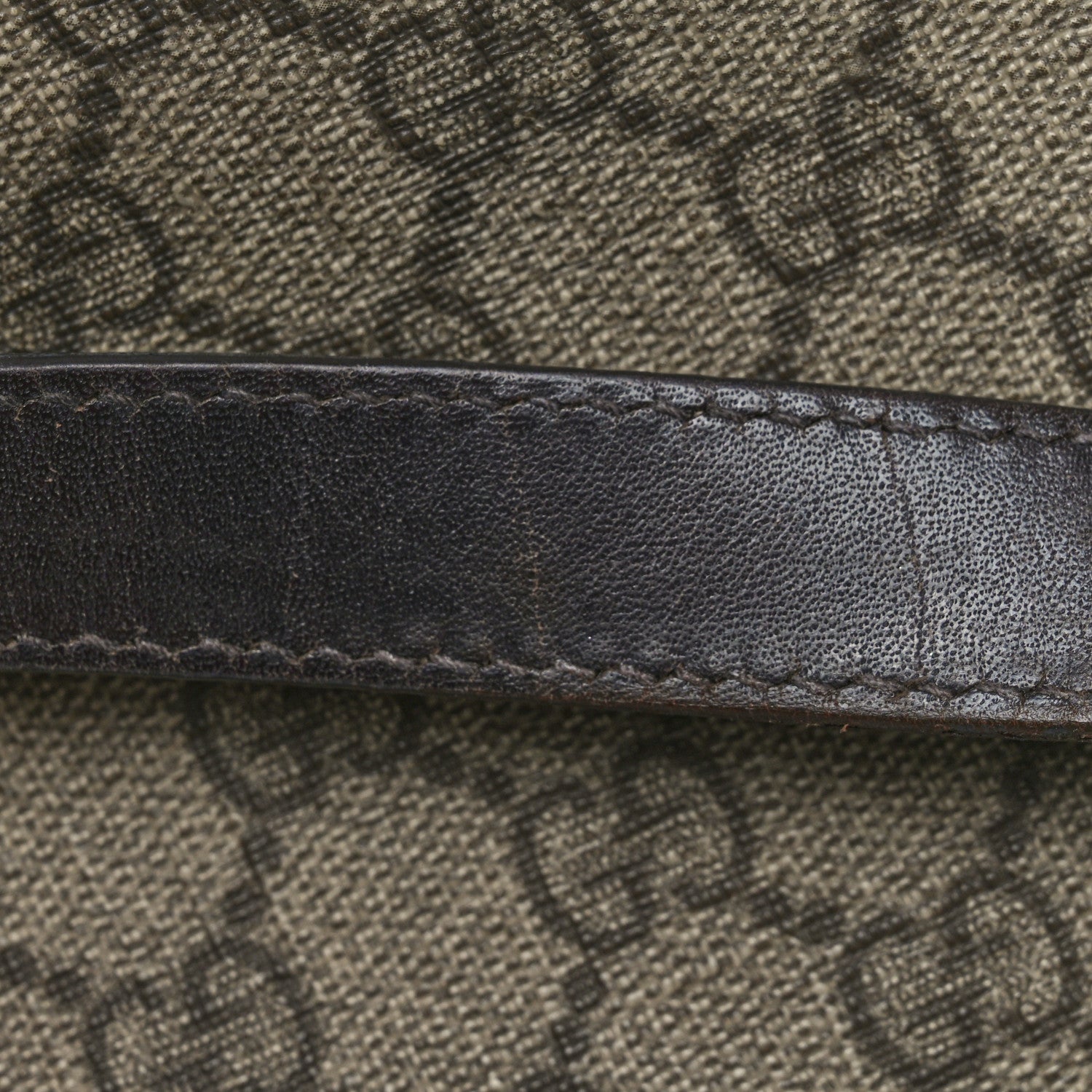 Gucci GG Supreme Monogram Medium Zippered Shopping Tote Dark Brown 14 of 15