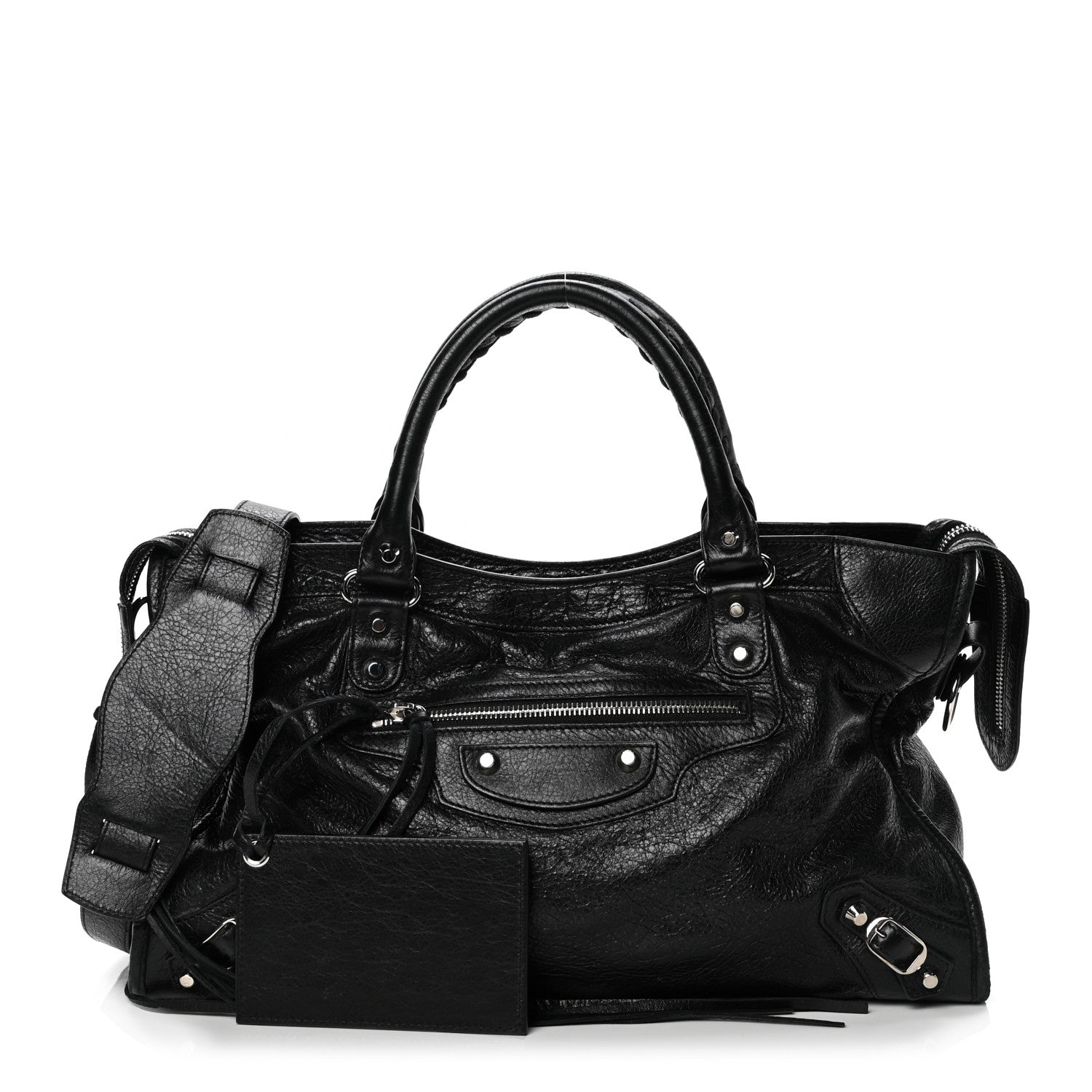 Balenciaga Agneau Classic Silver Hardware City Black 1 of 7
