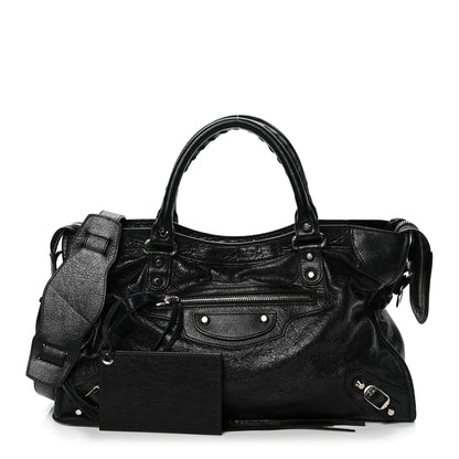 Balenciaga Agneau Classic Silver Hardware City Black 1 of 7