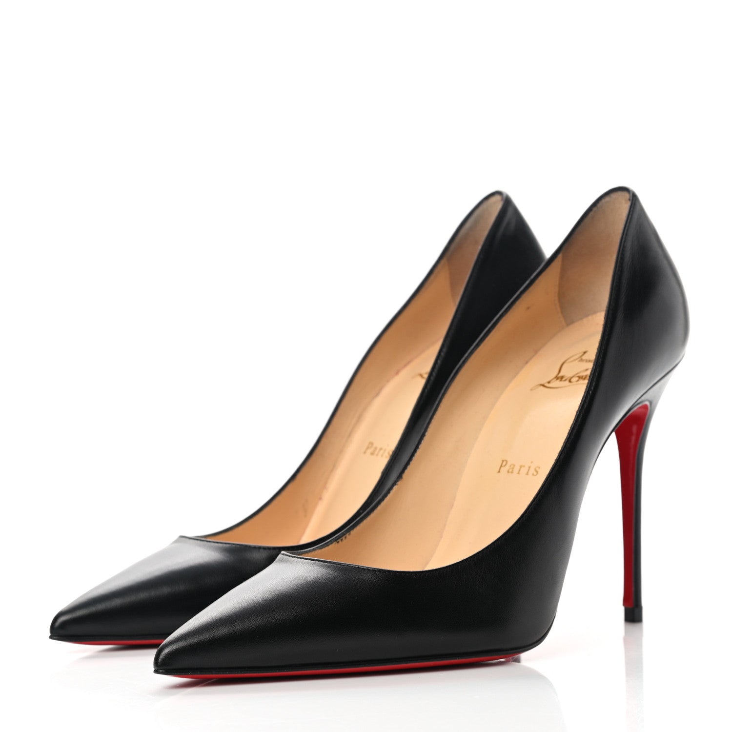 Christian Louboutin Shiny Nappa Pigalle 100 Pumps 39 Black 3 of 8