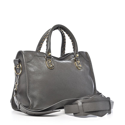 Balenciaga Chevre Gold Metallic Edge Hardware S City Gris Acier 3 of 12