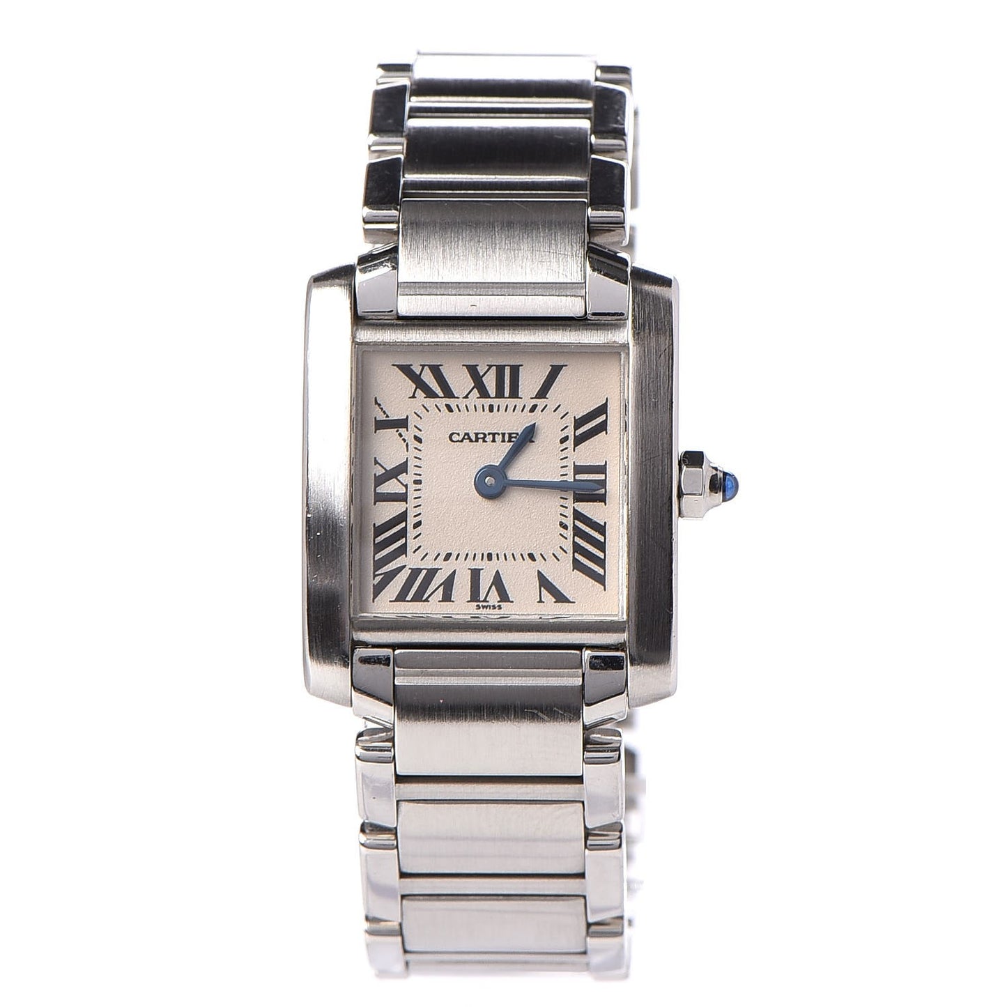 Stainless Steel 20mm Tank Francaise Quartz Watch