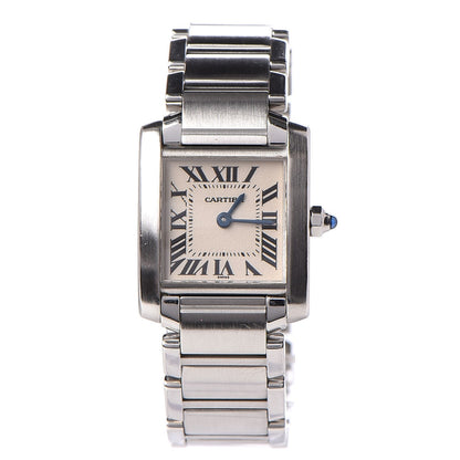 Cartier Stainless Steel 20mm Tank Francaise Quartz Watch 1 of 6
