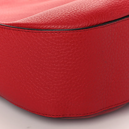 Prada Vitello Phenix Zippered Messenger Hobo Rosso 8 of 9