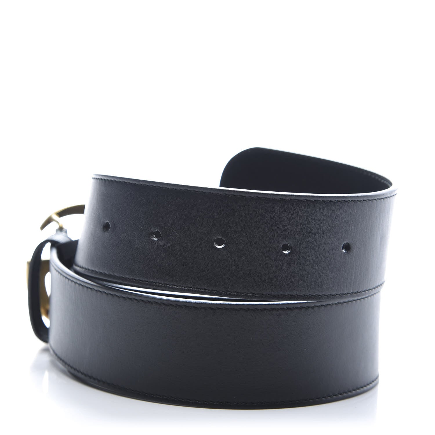 Gucci Calfskin Double G 40mm Belt 95 38 Black 3 of 6