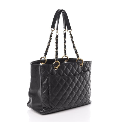Chanel Caviar Quilted Grand Shopping Tote GST Black 3 of 11