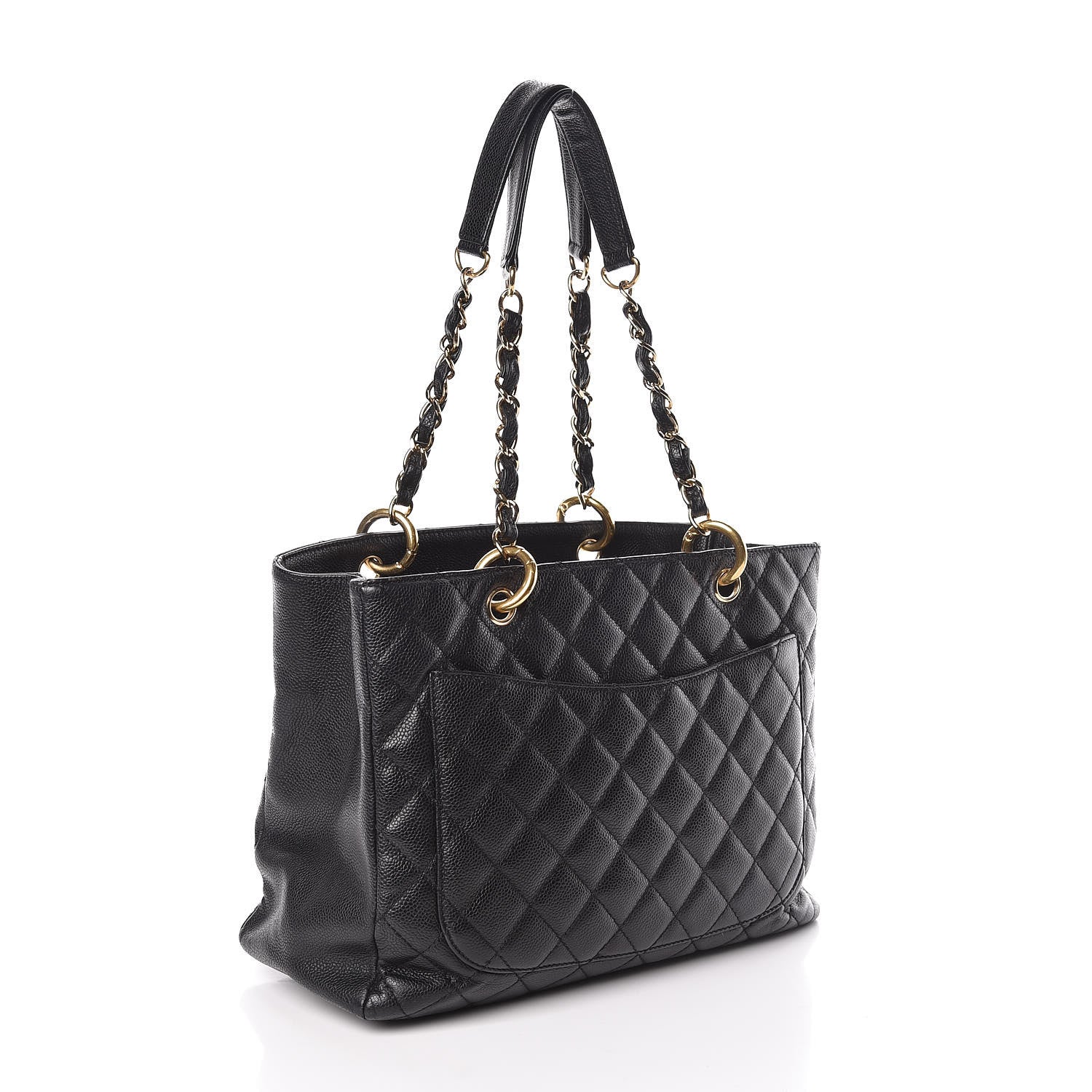 Chanel Caviar Quilted Grand Shopping Tote GST Black 3 of 11