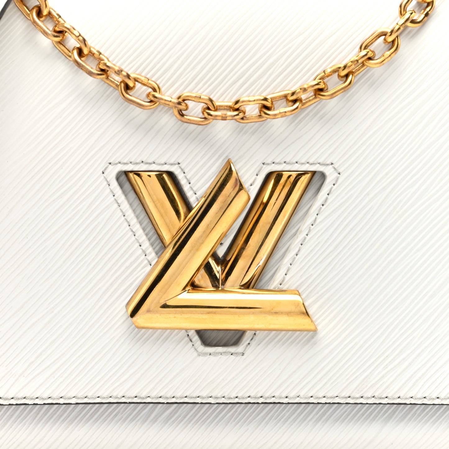 Epi Twist Shoulder Bag MM White