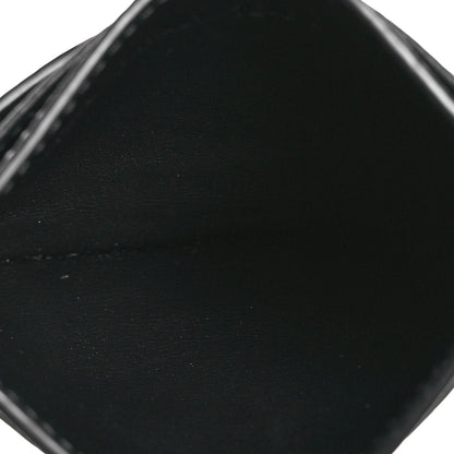 Christian Dior Grained Calfskin Saddle Card Holder Black 5 of 9