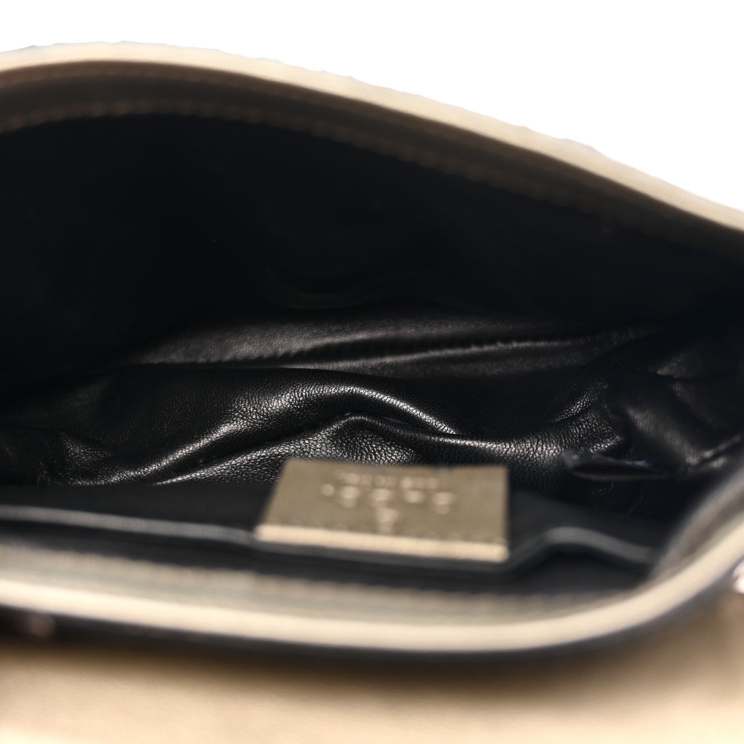 Gucci Snakeskin Small 1973 Chain Shoulder Bag Gunmetal 5 of 13