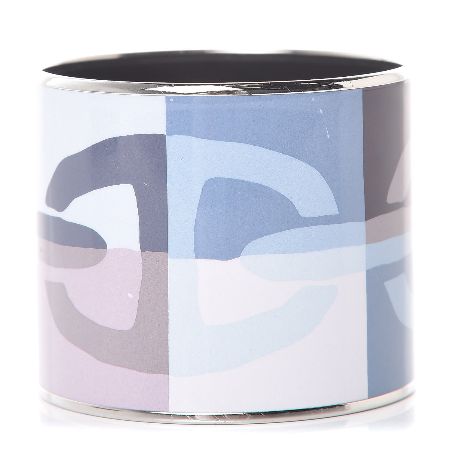 Hermes Enamel Printed Mega Wide Optique Chaine D'Ancre Bracelet 65 1 of 5