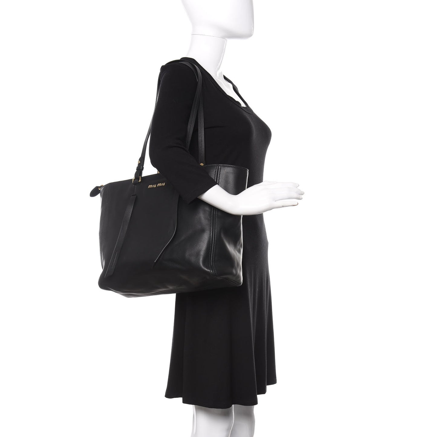 Vitello Soft Calfskin Tote Black