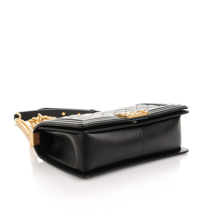 Chanel Lambskin Quilted Medium Boy Flap Black 4 of 7