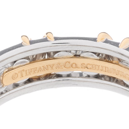 Tiffany Platinum 18K Yellow Gold Diamond Schlumberger Sixteen Stone Ring 53 6.5 4 of 4