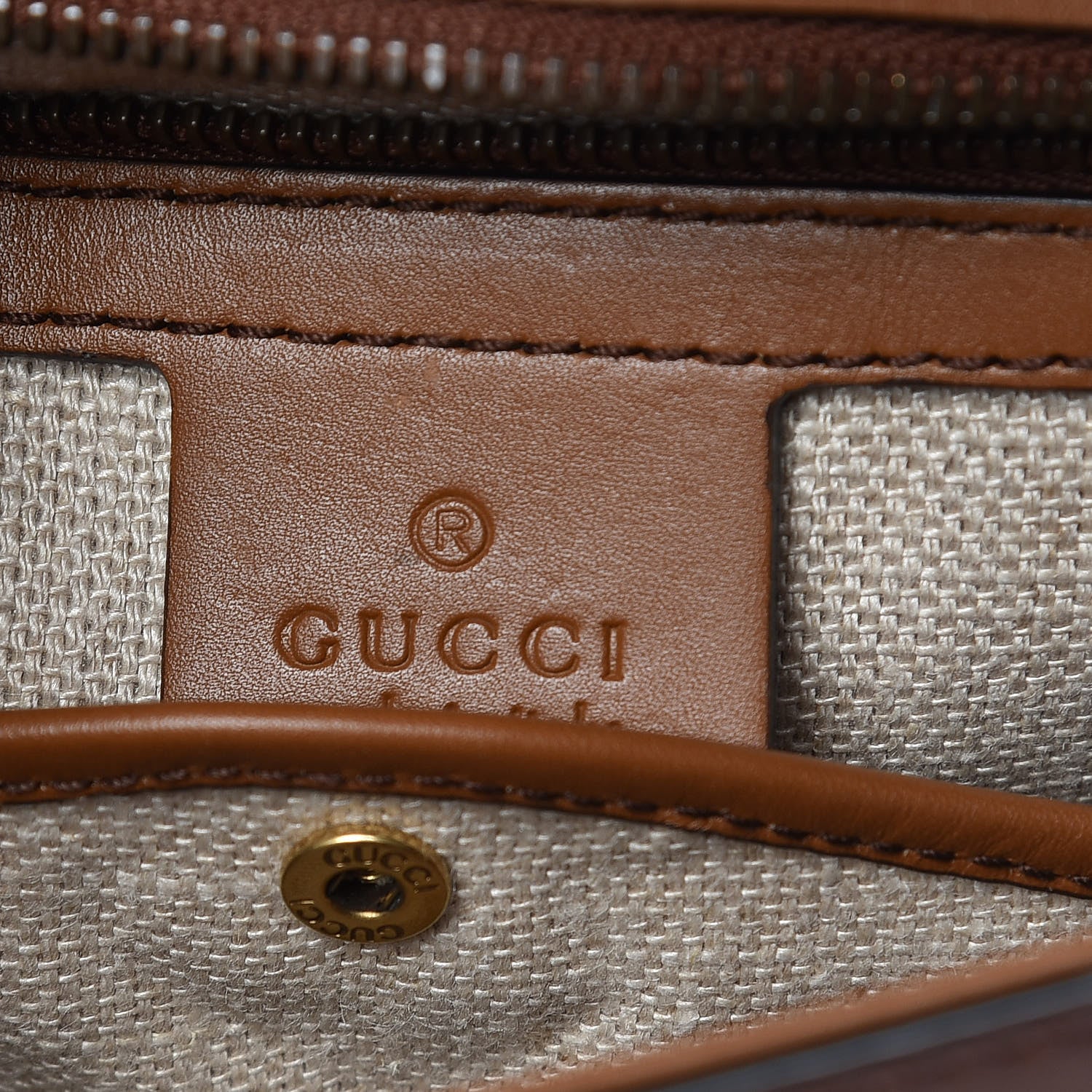 Gucci Calfskin Medium Lady Web Shoulder Bag Cuir 7 of 11