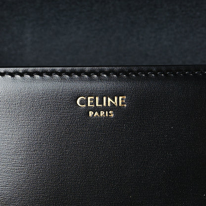 Celine Shiny Calfskin Triomphe Shoulder Bag Black 6 of 9