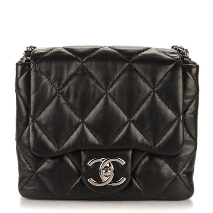 Chanel Lambskin Quilted Mini Chanel 3 Flap Black 1 of 7